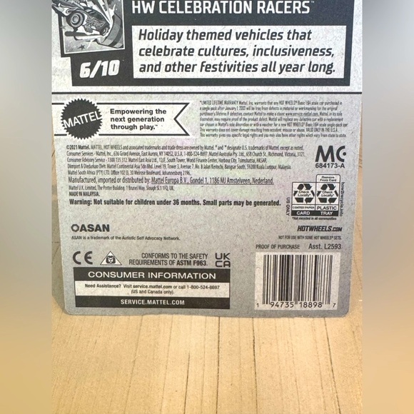 Hot Wheels - Celebration Racers 6/10 - Flippin Fast 2024 Special Feature 103/250 - Picture 8 of 8